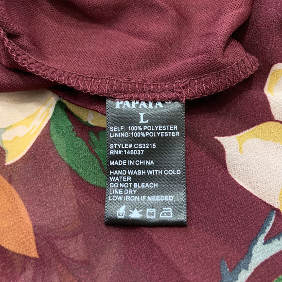 💥Host Pick💥Maroon Floral Maxi Dress - Picture 6 of 6